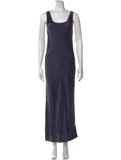 Pre-owned Sir Silk Long Dress In Blue
