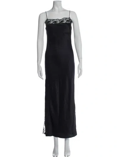 Pre-owned Sir Silk Long Dress In Blue