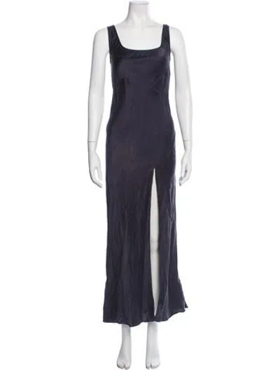 Pre-owned Sir Silk Long Dress In Blue