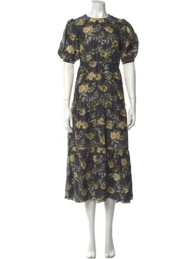 Pre-owned Sir Silk Long Dress In Grey