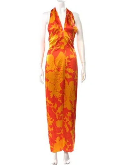 Pre-owned Sir Silk Long Dress In Multi