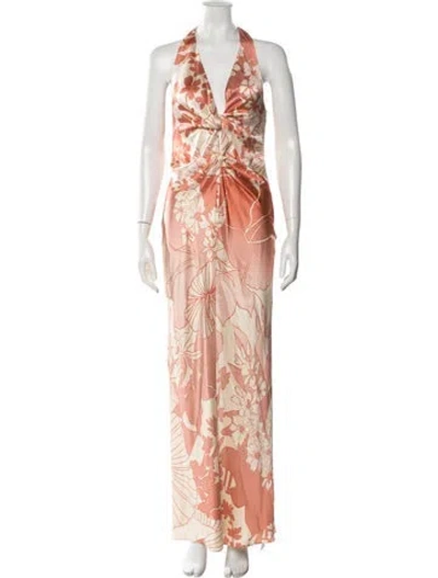Pre-owned Sir Silk Long Dress In Multi