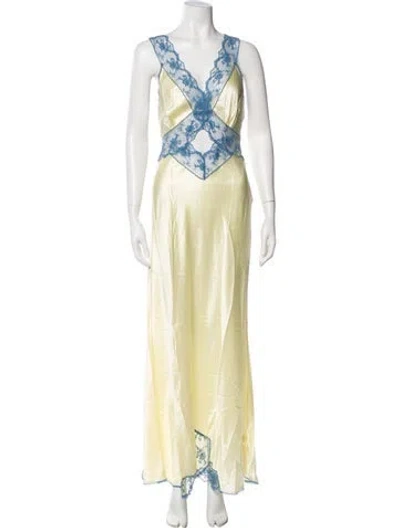 Pre-owned Sir Silk Long Dress In Multi