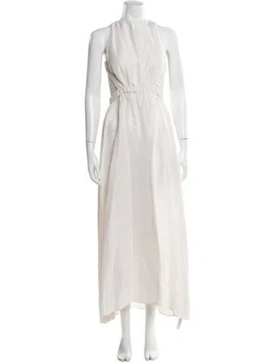 Pre-owned Sir Silk Long Dress In Neutral
