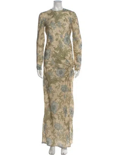 Pre-owned Sir Silk Long Dress In Neutral
