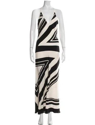 Pre-owned Sir Silk Long Dress In Neutral