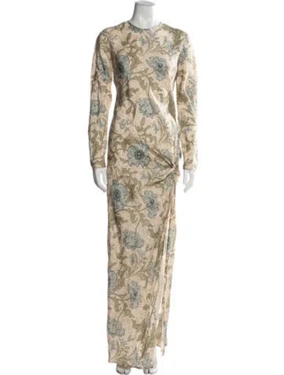 Pre-owned Sir Silk Long Dress In Neutral