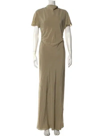 Pre-owned Sir Silk Long Dress In Neutrals