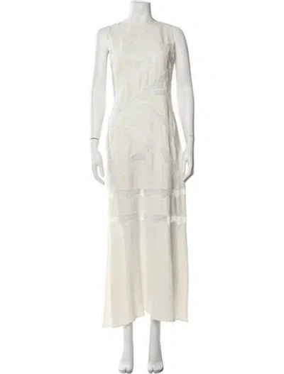 Pre-owned Sir Silk Long Dress In Neutrals