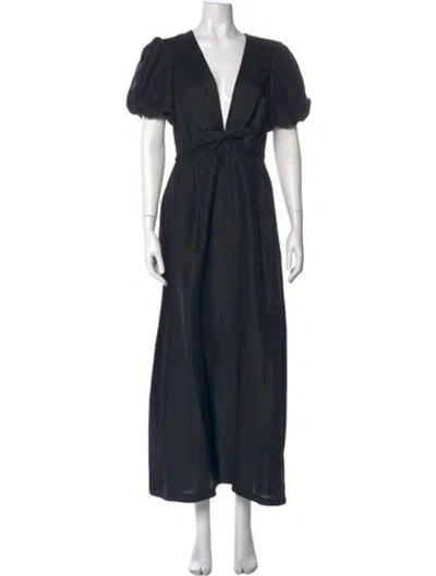 Pre-owned Sir Silk Long Dress W/ Tags In Black
