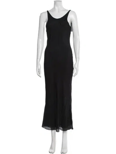 Pre-owned Sir Silk Long Dress W/ Tags In Black