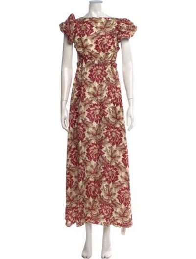 Pre-owned Sir Silk Long Dress W/ Tags In Burgundy
