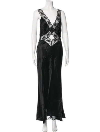 Pre-owned Sir Silk Long Dress W/ Tags In Gray