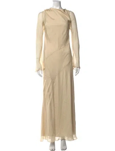 Pre-owned Sir Silk Long Dress W/ Tags In Neutrals