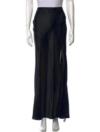 Pre-owned Sir Silk Long Skirt In Black
