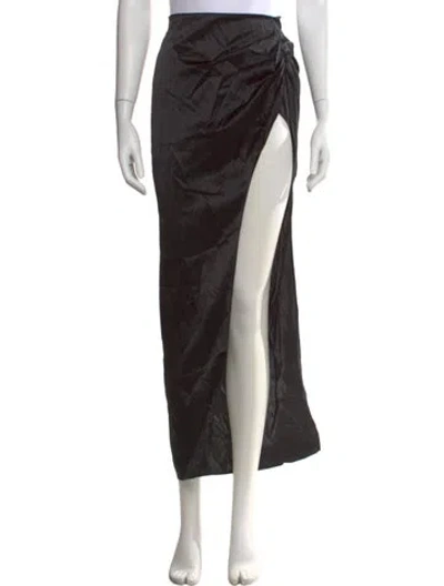 Pre-owned Sir Silk Long Skirt In Black