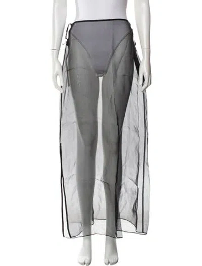 Pre-owned Sir Silk Long Skirt In Gray