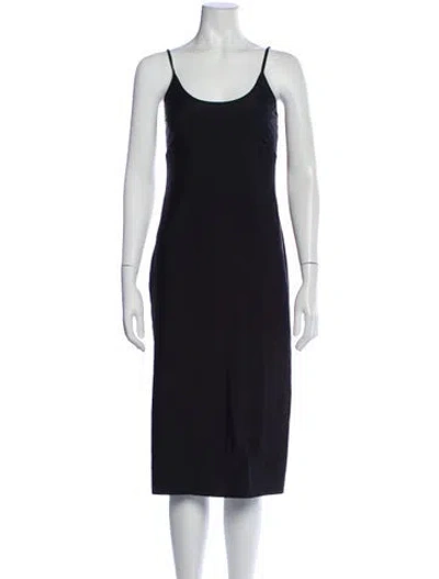 Pre-owned Sir Silk Midi Length Dress In Blue