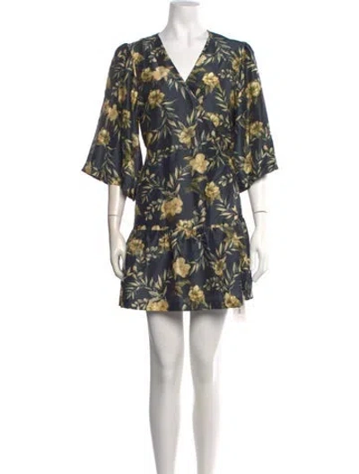 Pre-owned Sir Silk Mini Dress In Black