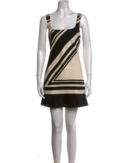 Pre-owned Sir Silk Mini Dress In Black/neutrals