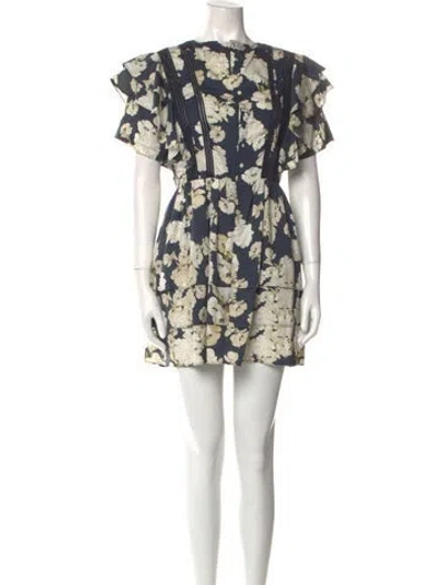 Pre-owned Sir Silk Mini Dress In Blue