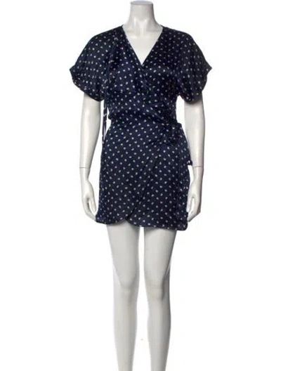 Pre-owned Sir Silk Mini Dress In Blue
