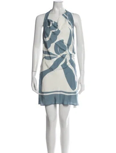 Pre-owned Sir Silk Mini Dress In Blue