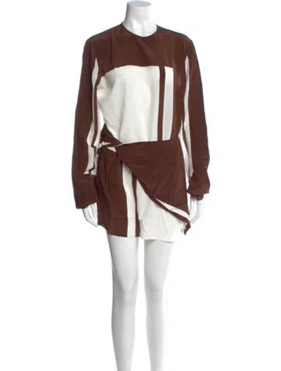 Pre-owned Sir Silk Mini Dress In Brown