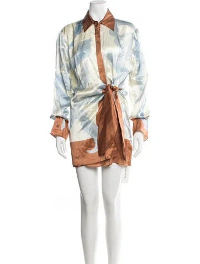 Pre-owned Sir Silk Mini Dress In Multicolor