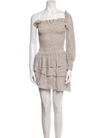 Pre-owned Sir Silk Mini Dress In Neutral