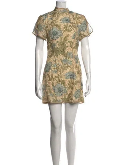 Pre-owned Sir Silk Mini Dress In Neutral