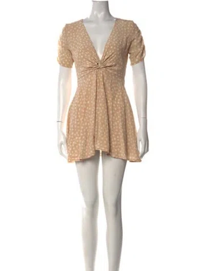 Pre-owned Sir Silk Mini Dress In Neutral