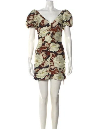 Pre-owned Sir Silk Mini Dress In Neutrals
