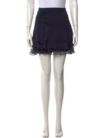 Pre-owned Sir Silk Mini Skirt In Blue