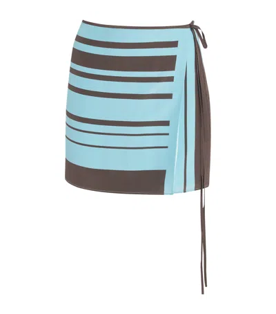 SIR SILK RIOJA WRAP MINI SKIRT