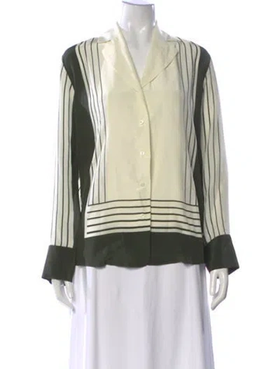 Pre-owned Sir Silk Striped Blouse In Multi