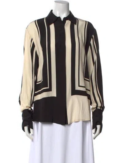 Pre-owned Sir Silk Striped Top