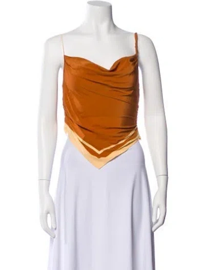 Pre-owned Sir Silk Striped Top In Black