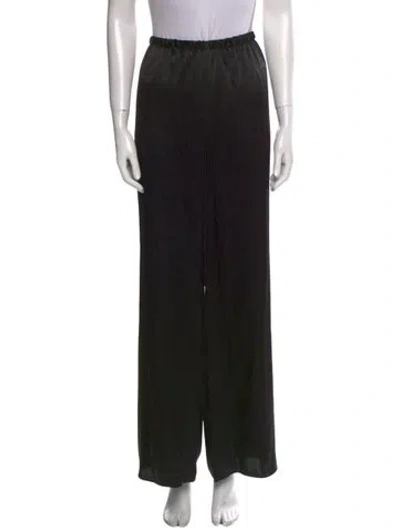 Pre-owned Sir Silk Wide Leg Pants In Black