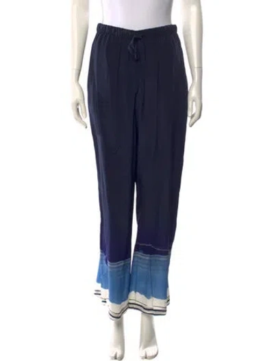 Pre-owned Sir Silk Wide Leg Pants In Blue