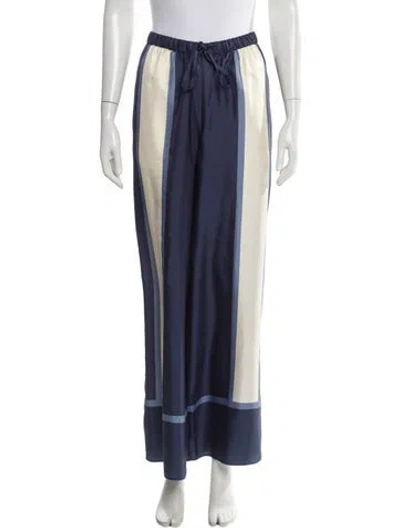 Pre-owned Sir Silk Wide Leg Pants In Blue