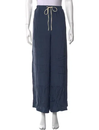 Pre-owned Sir Silk Wide Leg Pants In Blue