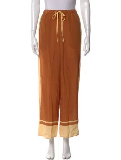 Pre-owned Sir Silk Wide Leg Pants In Orange