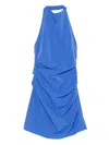 Sir Sol Halter Mini Dress In Blue