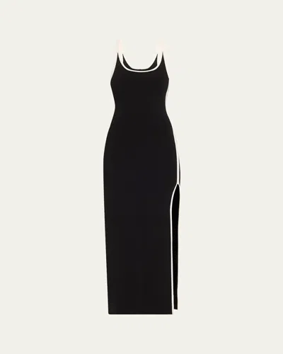 Sir Solana Knit Midi Dress In Black