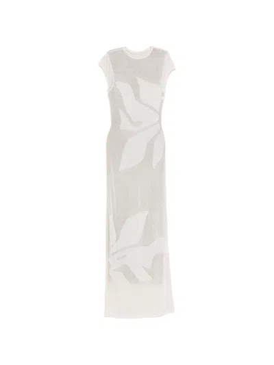Sir Solange Leaf Maxi Dress In White