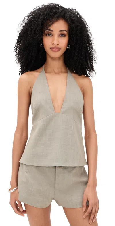 Sir Solene Halter Top Grey Marle In Gray