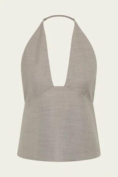 Sir Solene Halter Top In Grey Marle