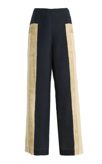 Sir . Sona Silk Straight-leg Pants In Multi