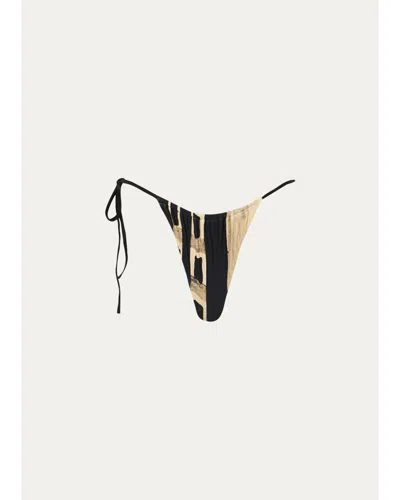 Sir Sona String Bikini Bottoms In Geo Scape